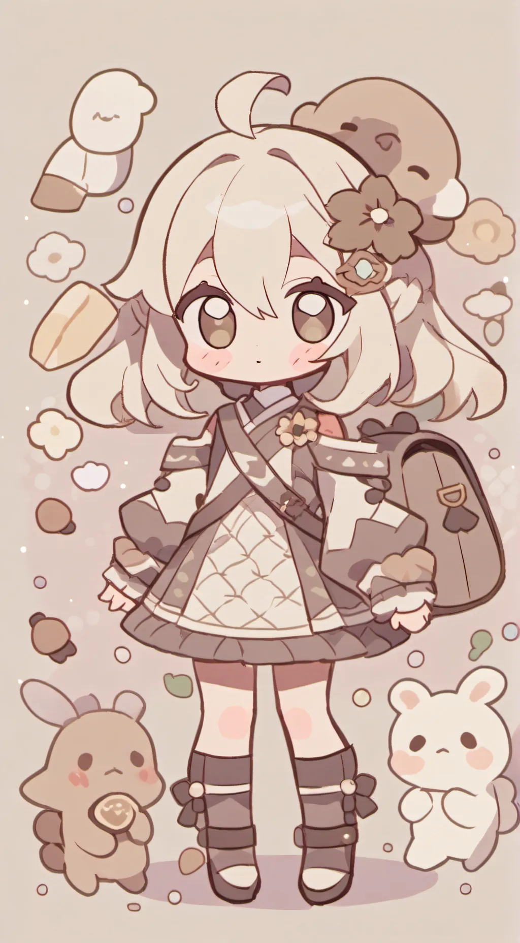 ai character: Bebe abandonada background