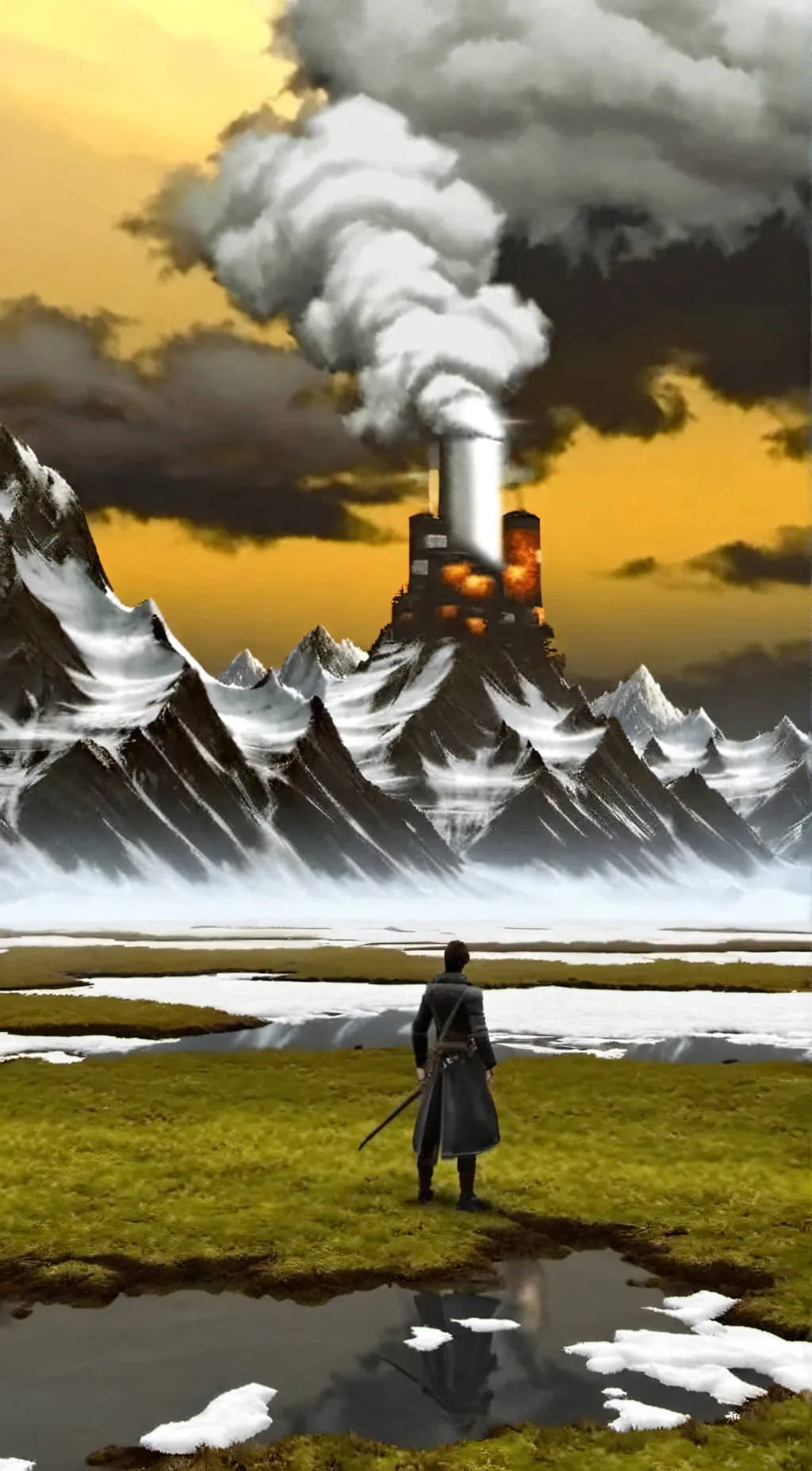 ai character: end of the world  background