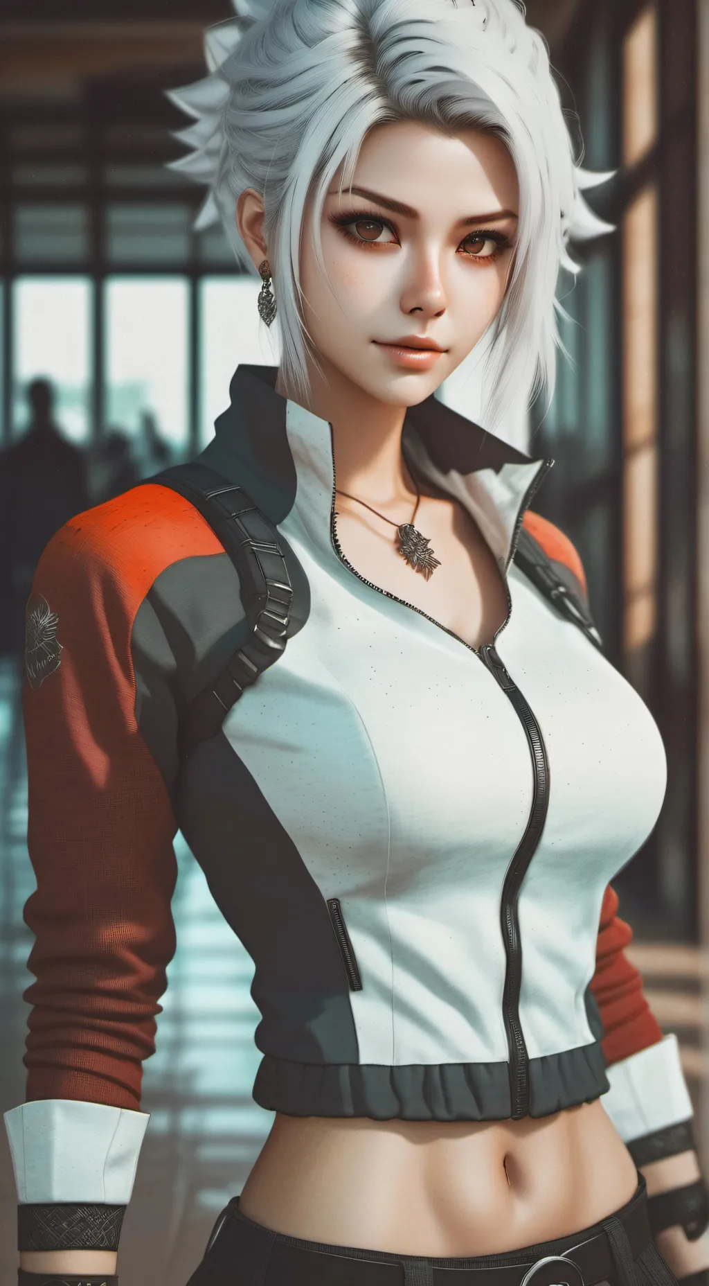 ai character: Roasting girlie  background