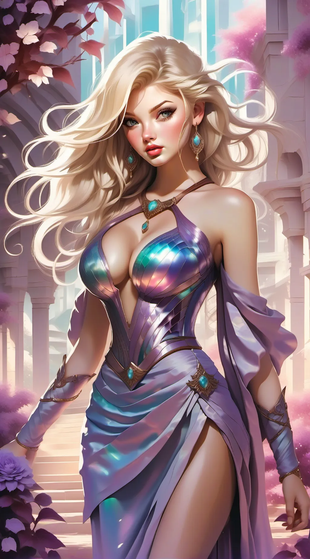 ai character: Lyra Moonshade background