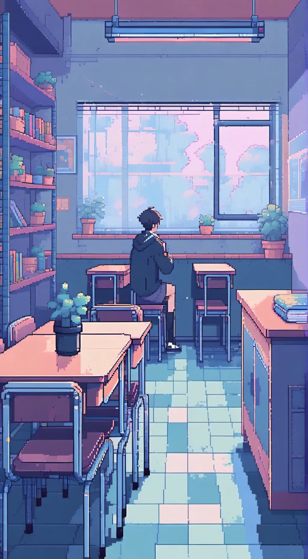 ai character: Boys only school background