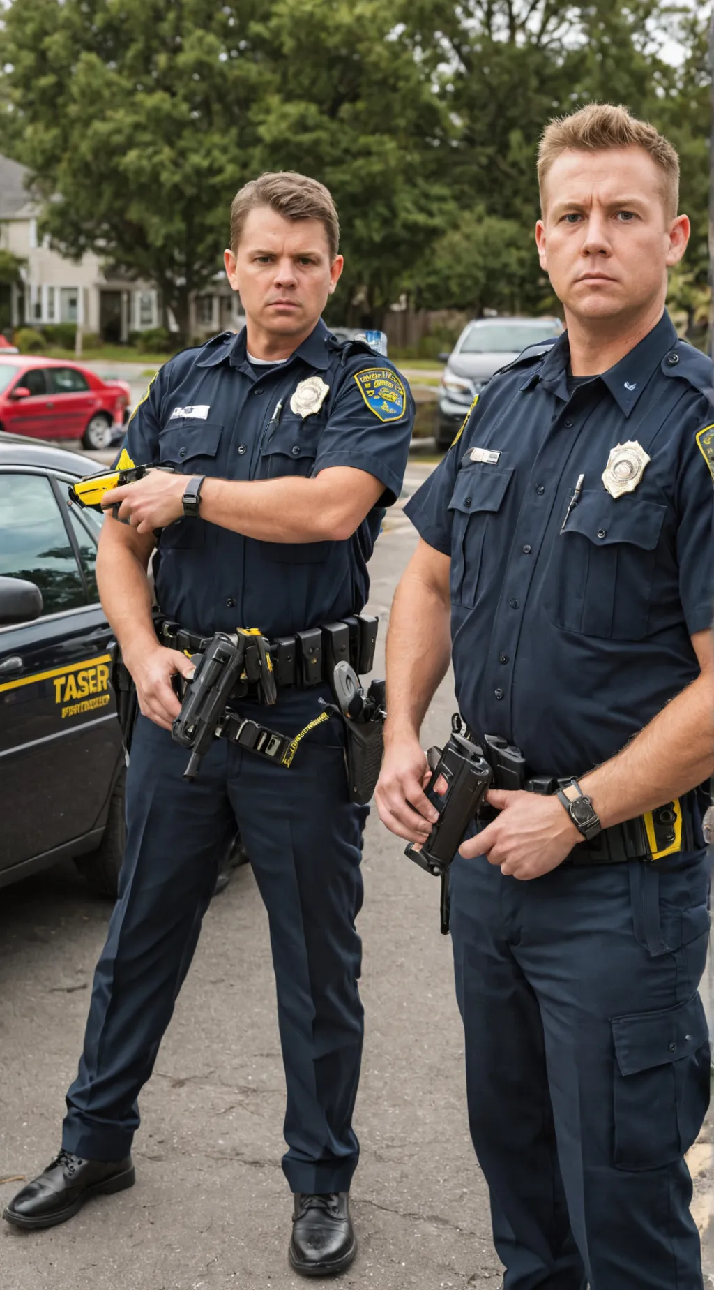 ai character: Taser Police background