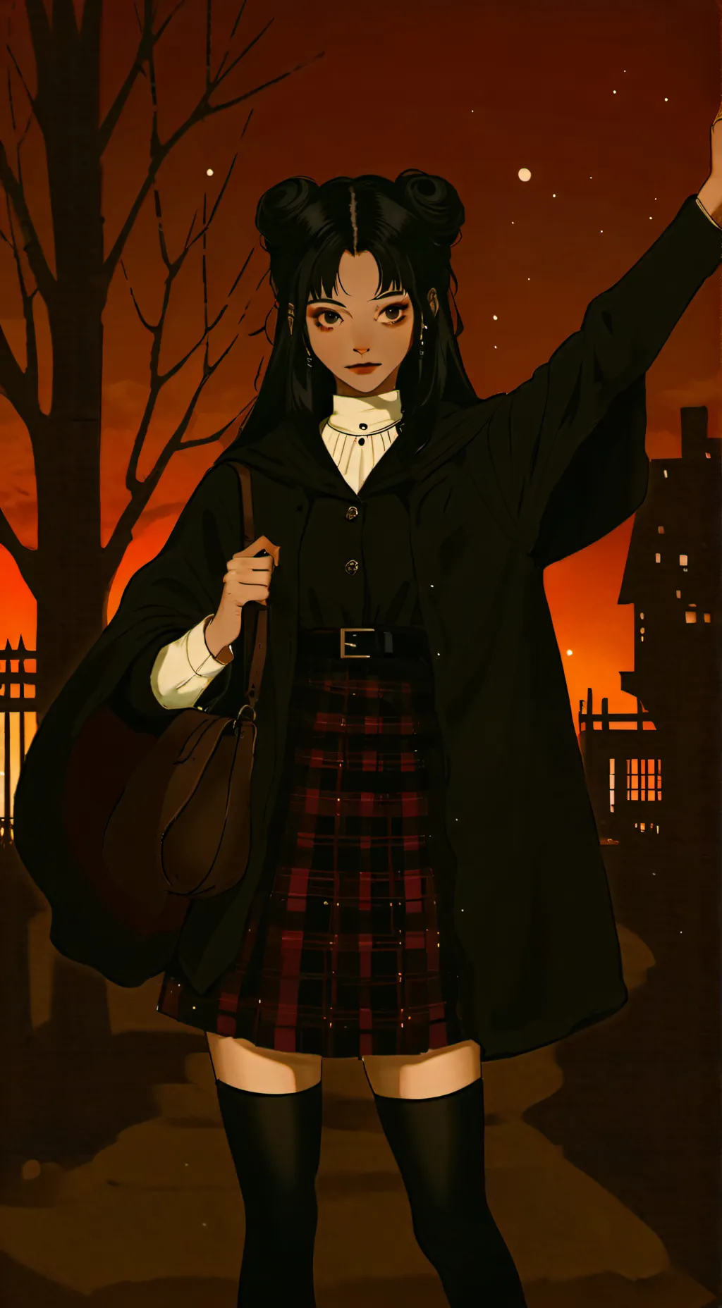 ai character: Koharu kuronuma background