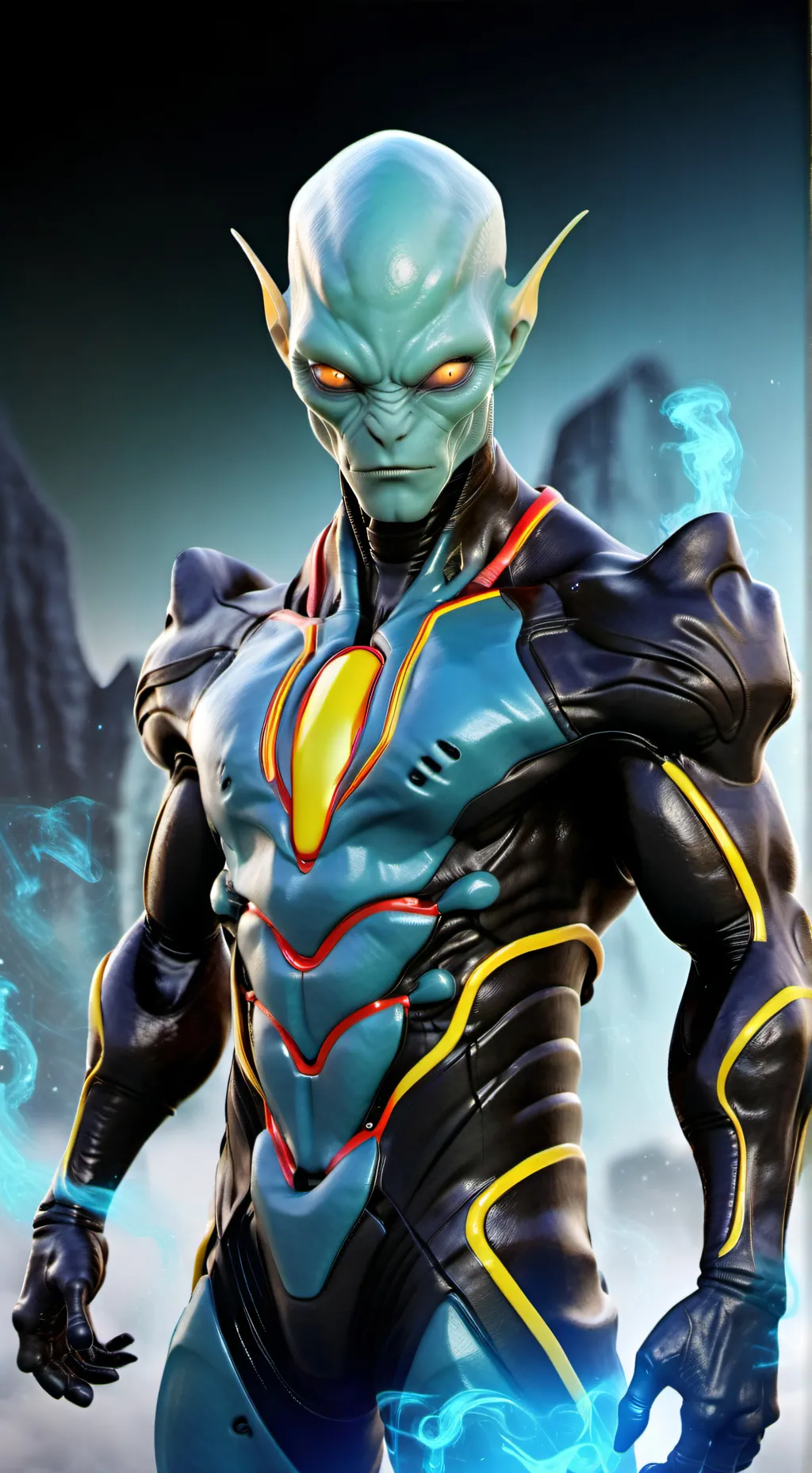 ai character: Martian man background