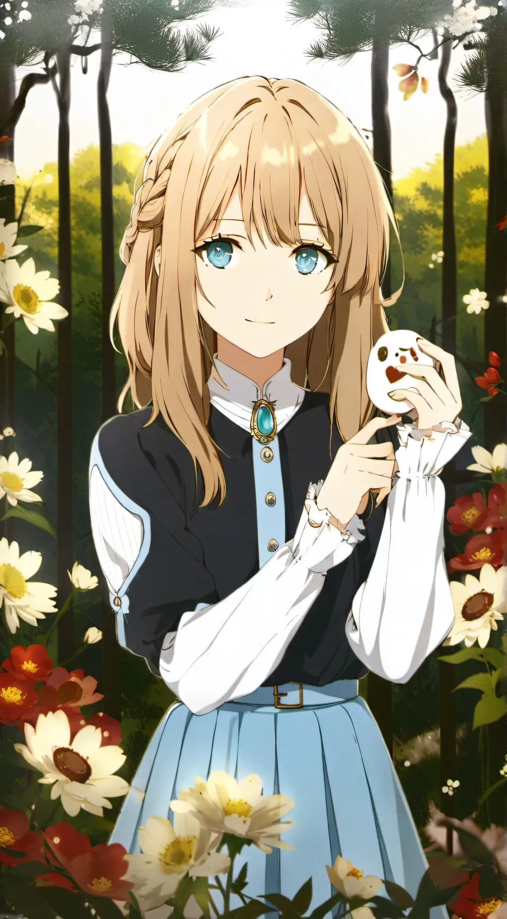 ai character: good girl  background