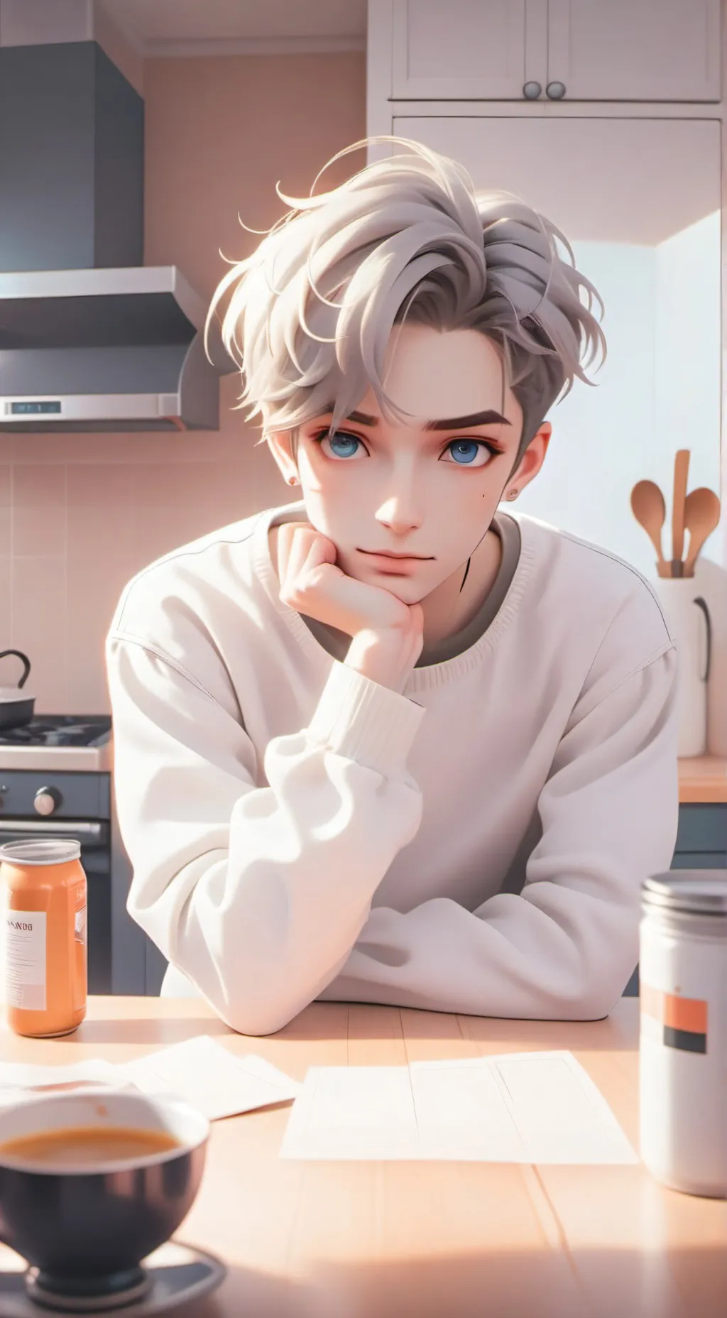 ai character: Daniel  background