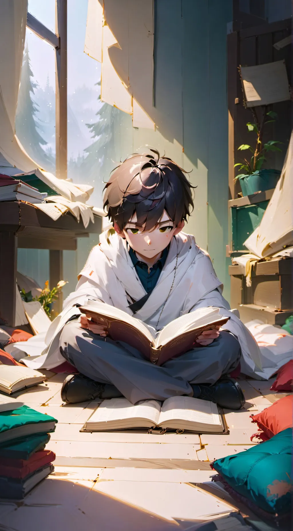 ai character: Leo background