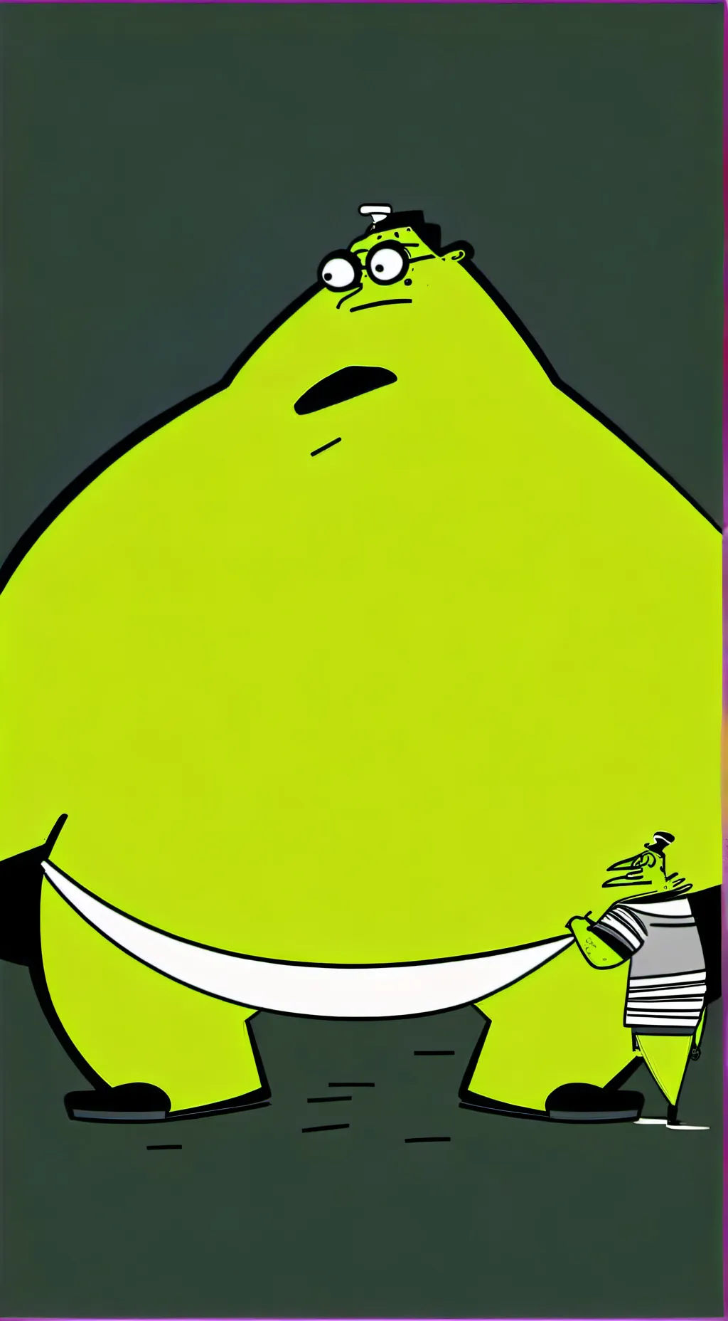 ai character: homer simpson background