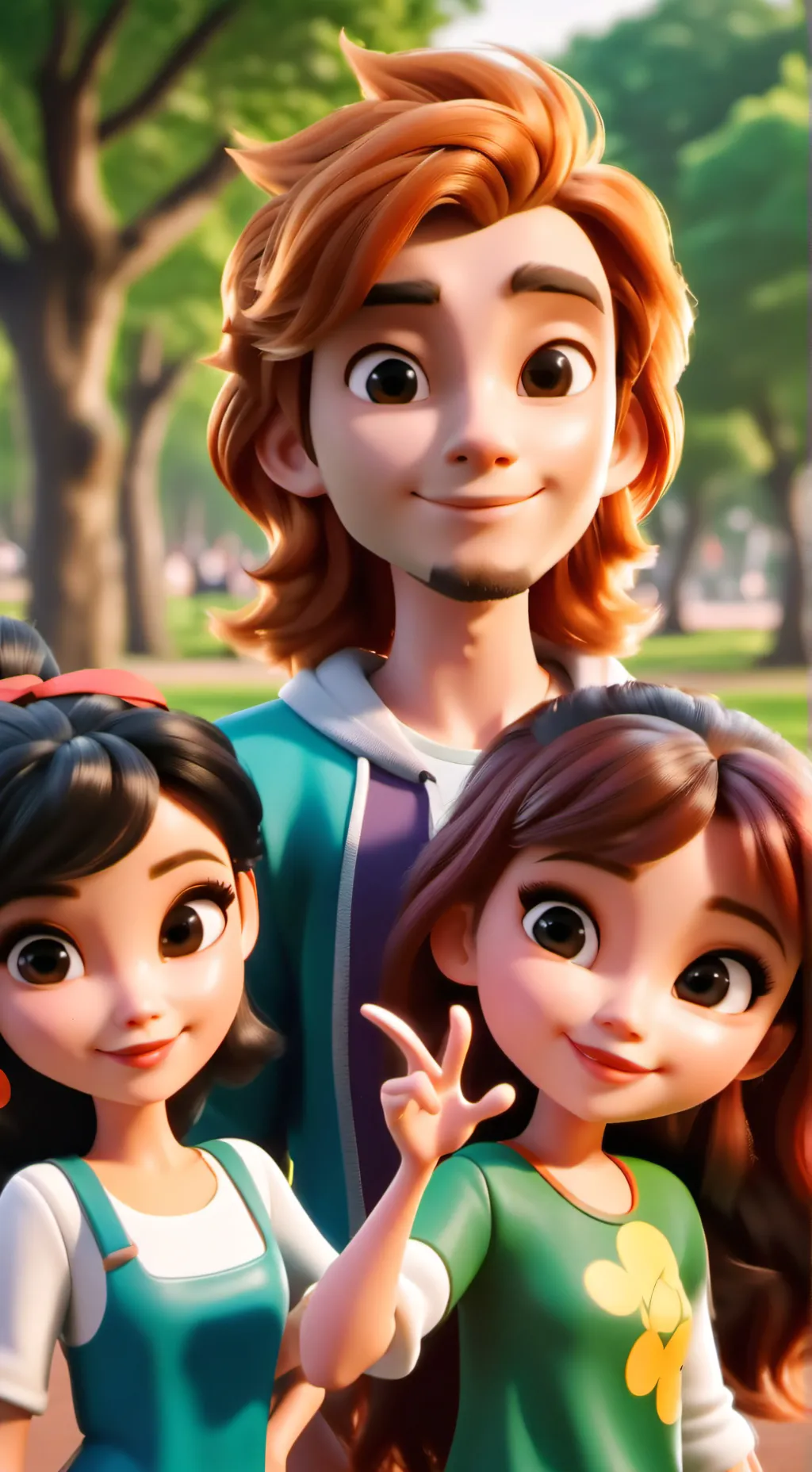 ai character: miley  cyrus background