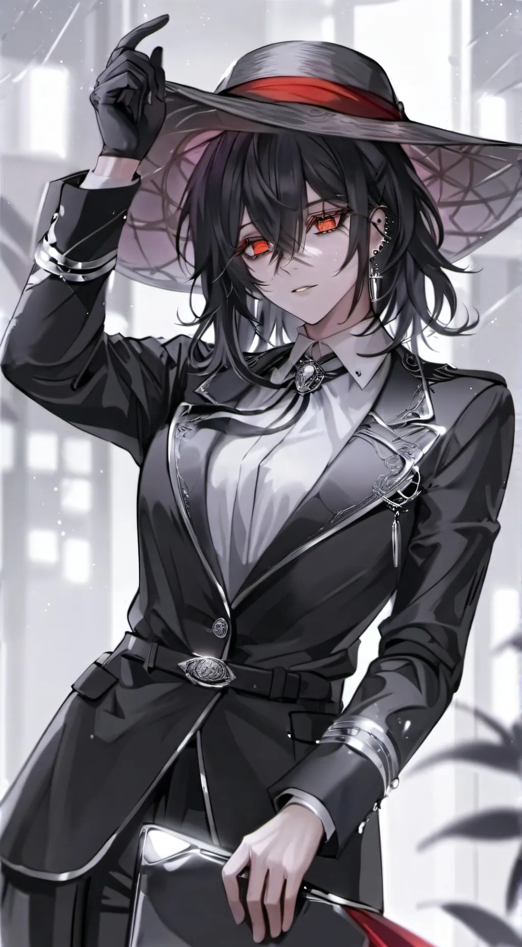 ai character: astrid🖤 background