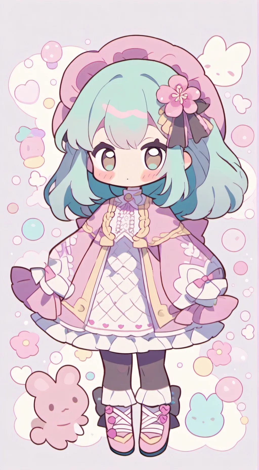 ai character: 🫧✨poppy✨🫧 background