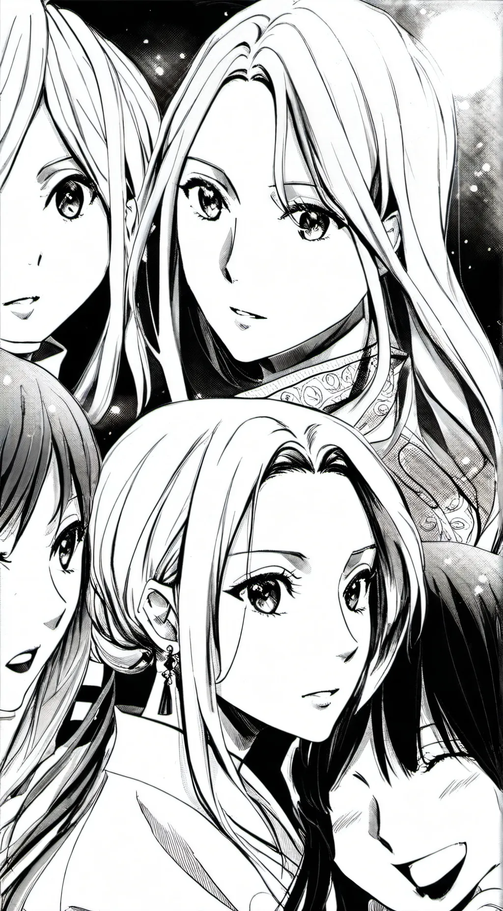 ai character: Ash,Sophie,Gal,Lee background