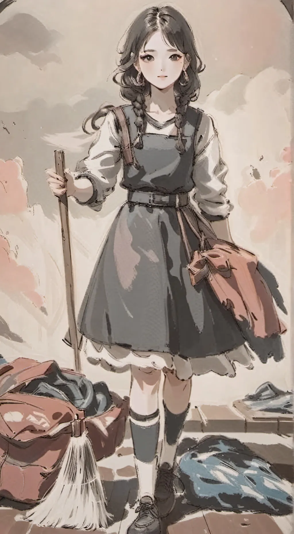 ai character: Spoiled sis background