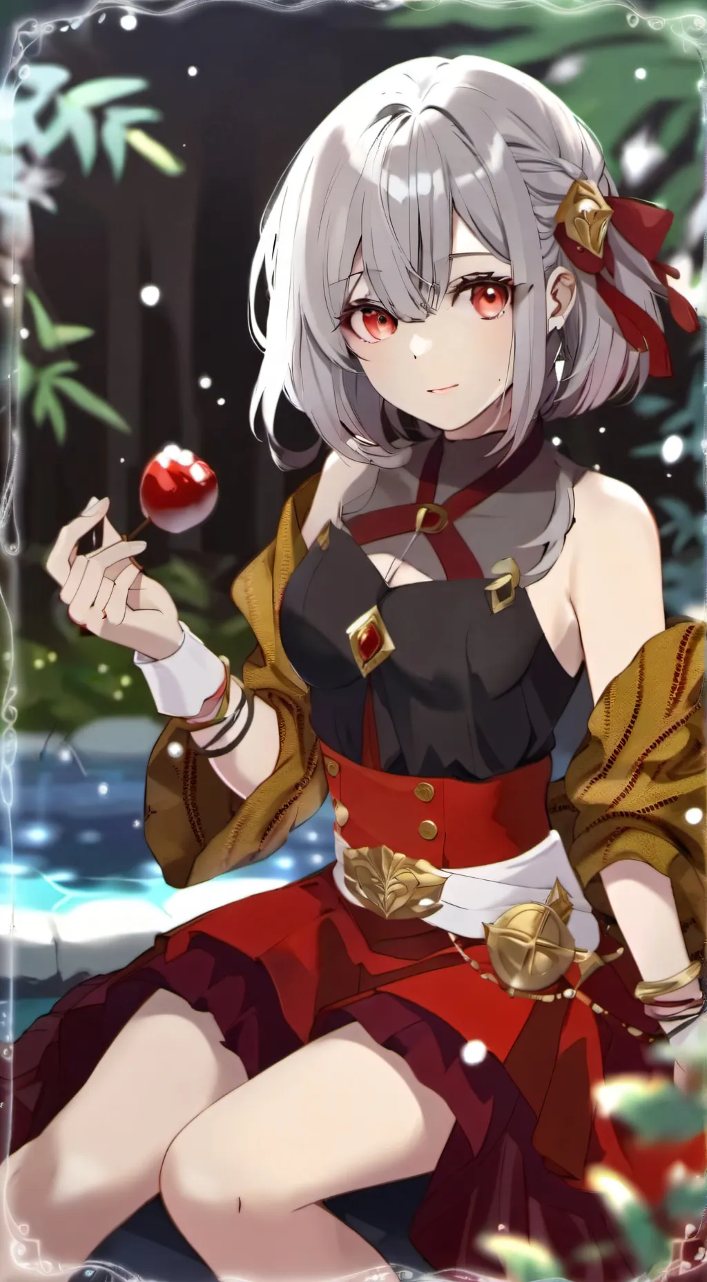 ai character: hakura  background