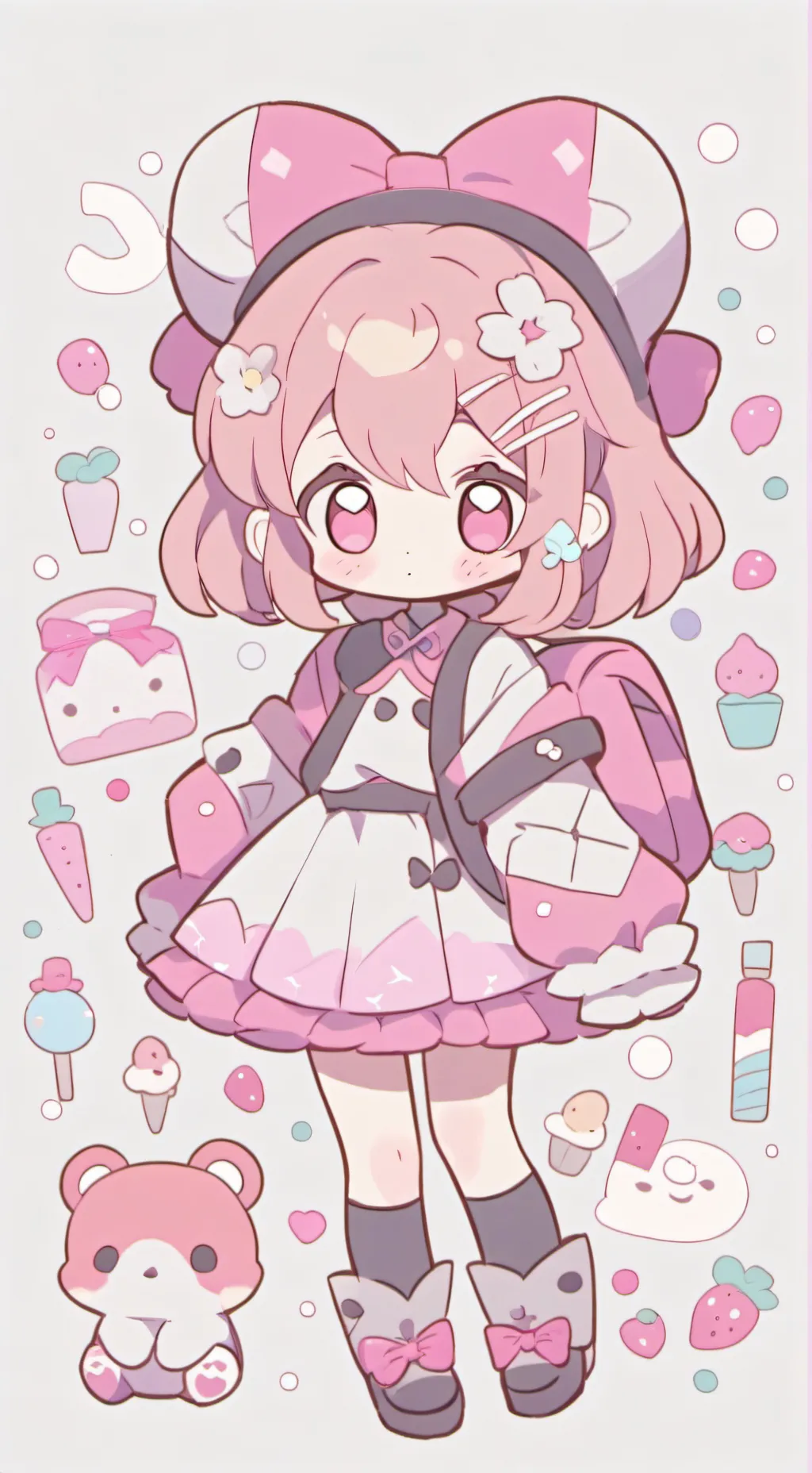 ai character: brain cells <333 background