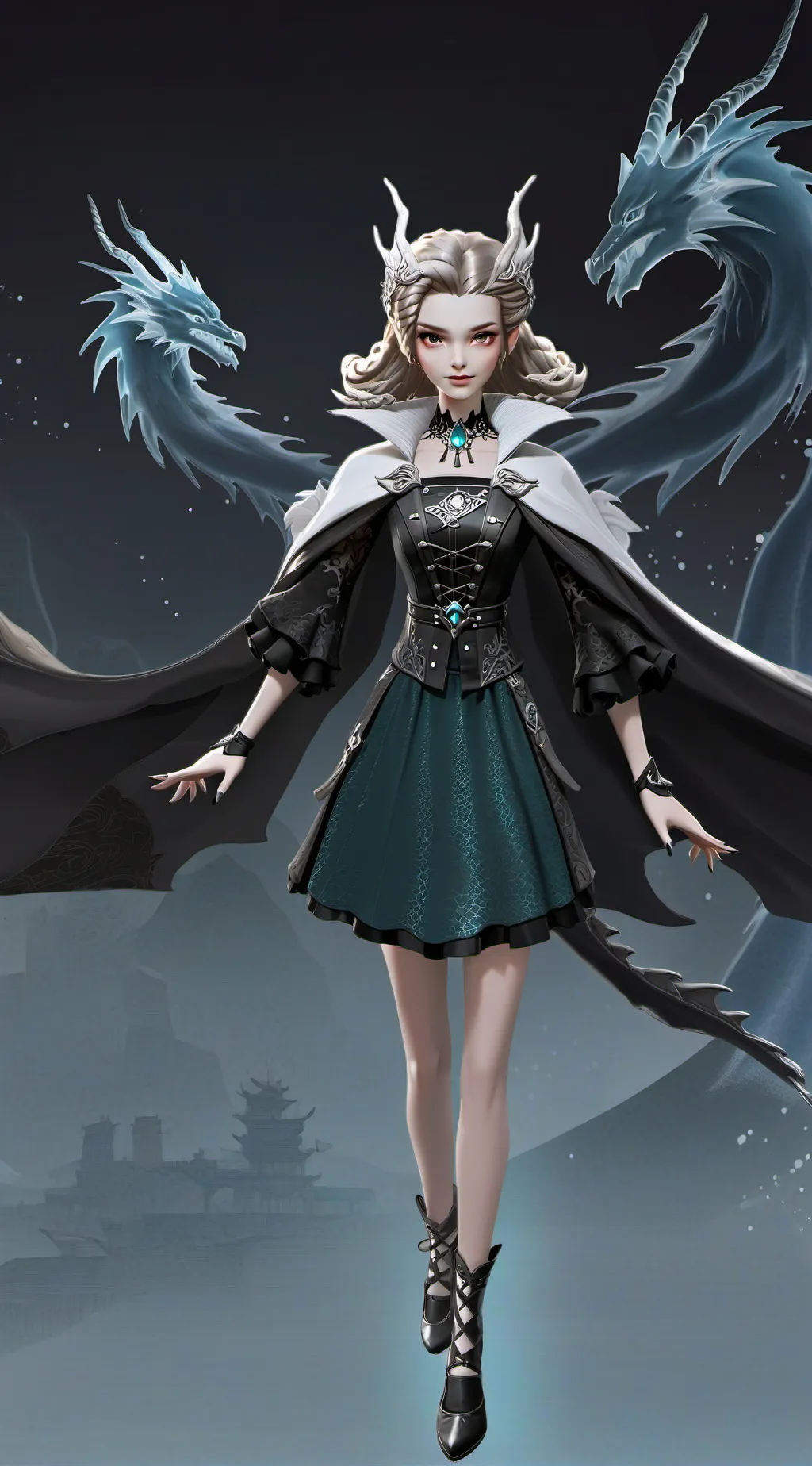 ai character: QUEEN OF DRAGONS! background