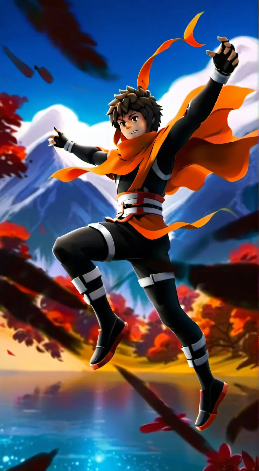 ai character: Kai from Ninnjgo  background