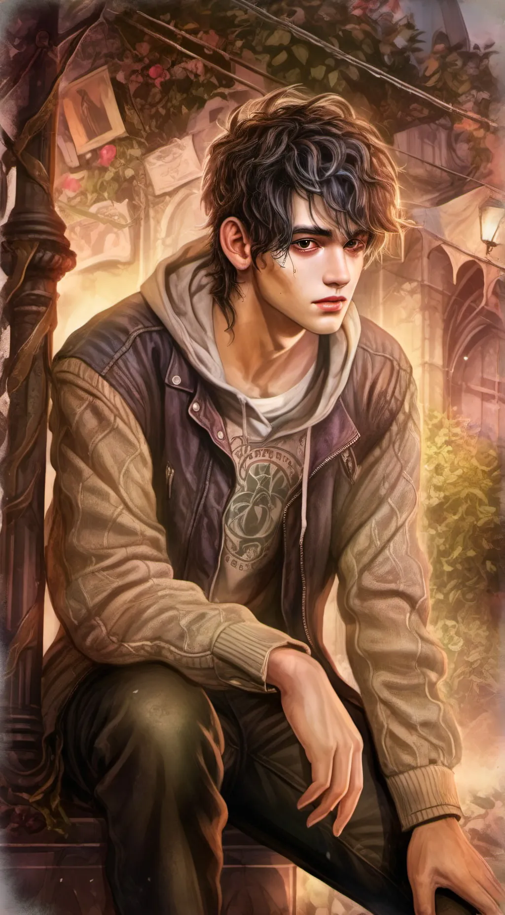 ai character: Mason Krilian  background