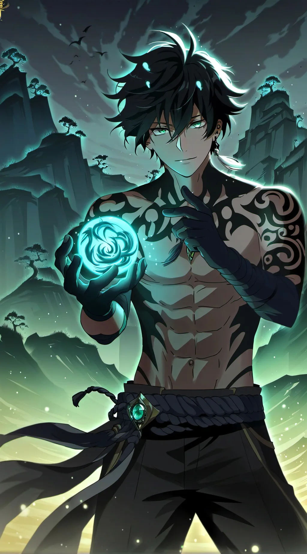 ai character: Hayaël  background