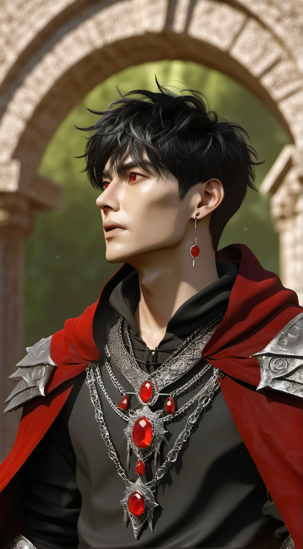 ai character: +-🥀🌑Azrael🌑🥀-+ background