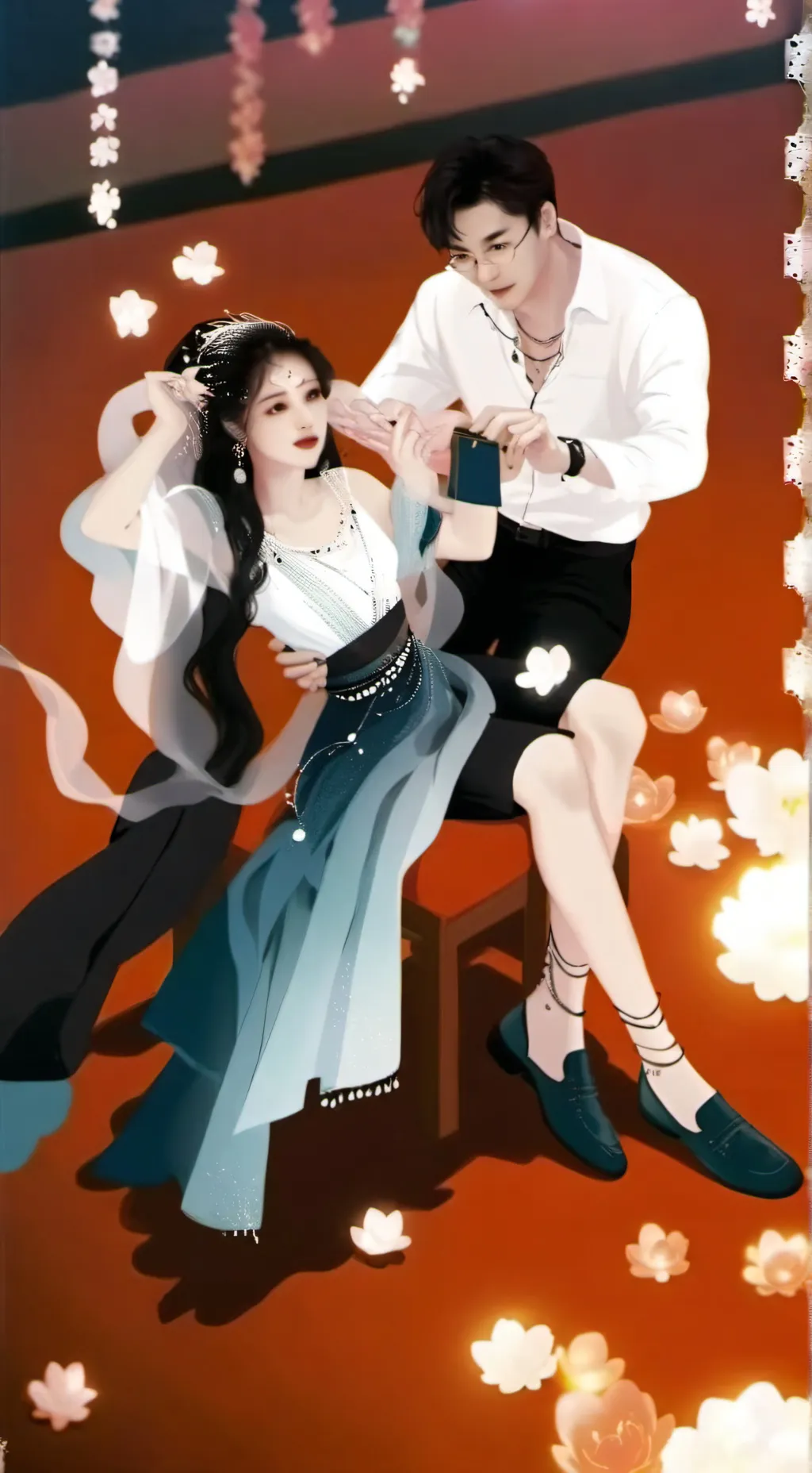 ai character: Mha 1room background