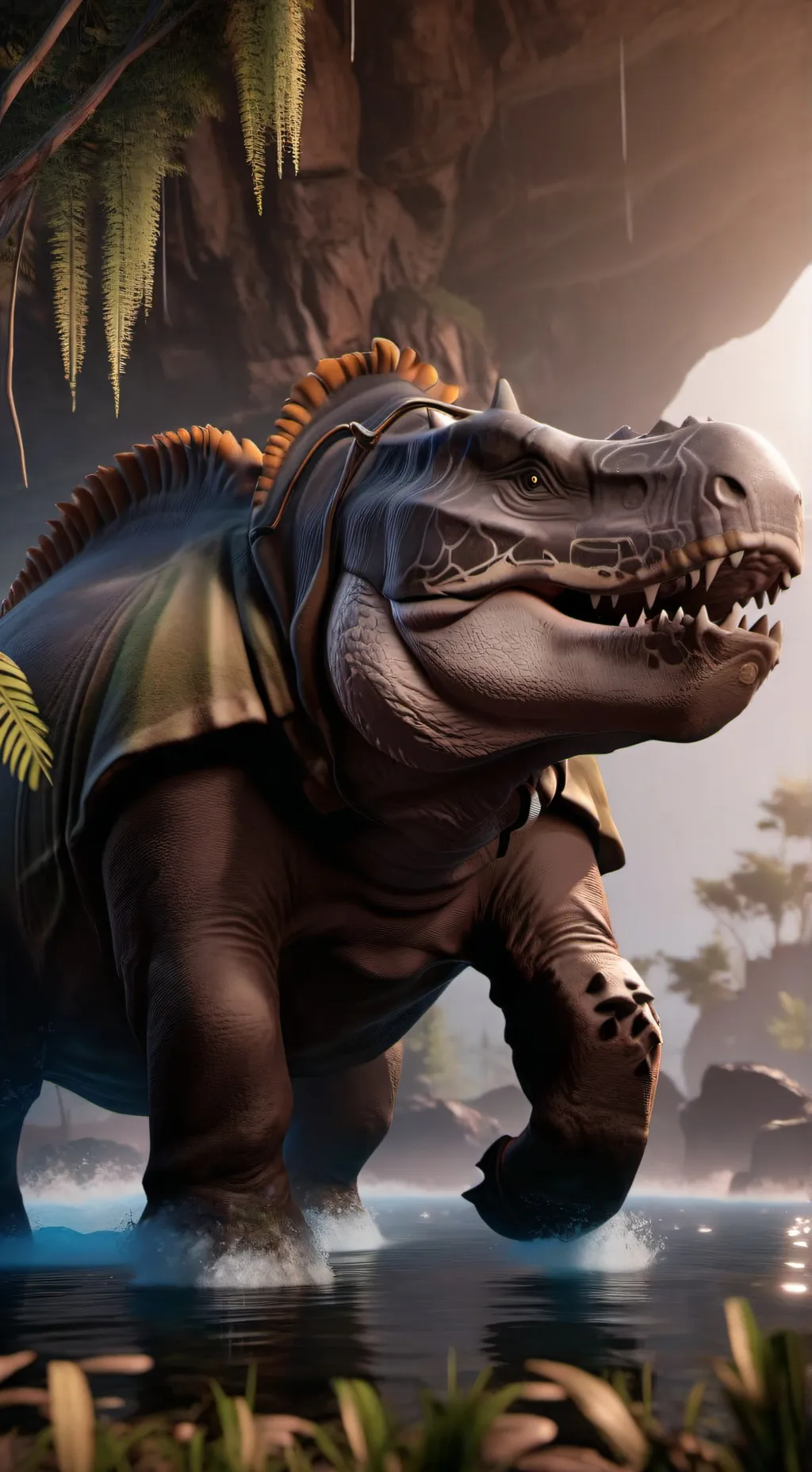 ai character: The future of land background