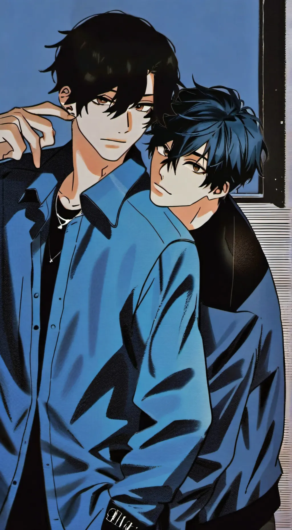 ai character: Max and Arthur  background