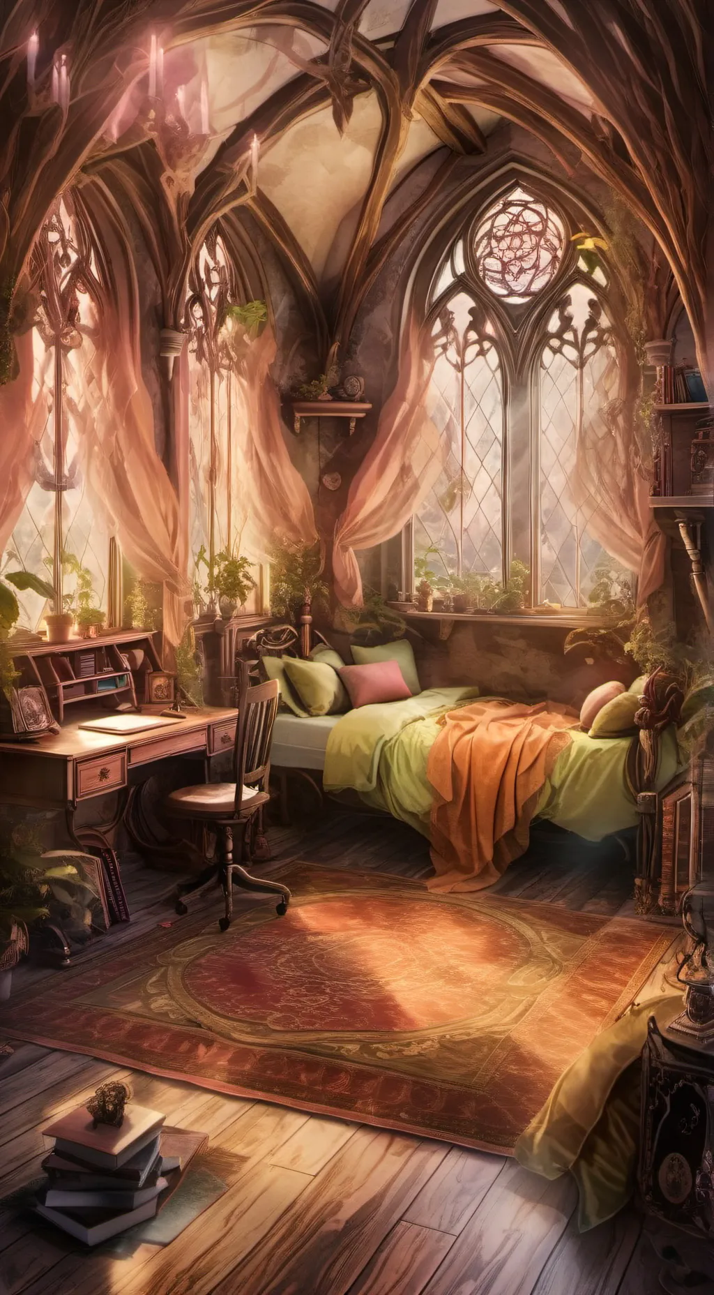 ai character: Slytherin partyyyy background