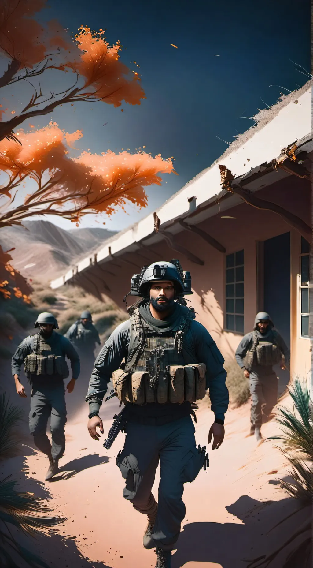 ai character: Military training background