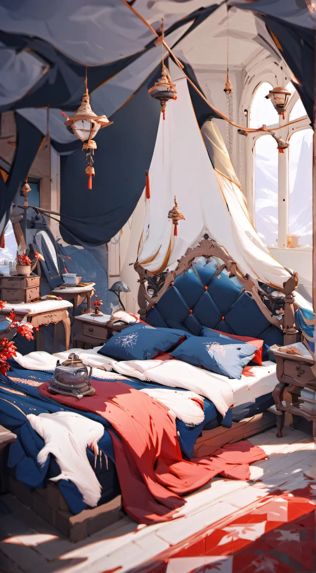 ai character: OHSHC SLEEPOVER! background