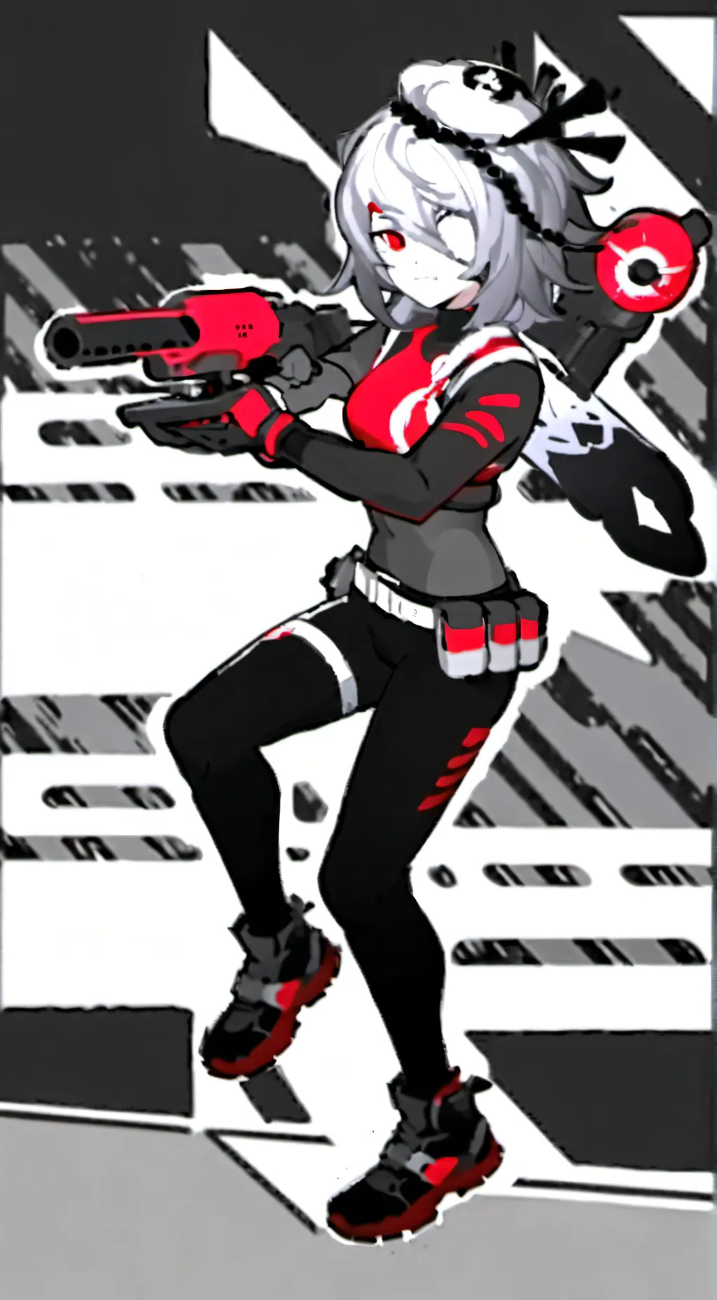 ai character: endless road trip background