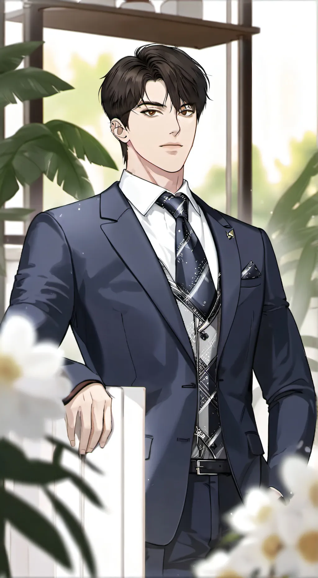 ai character: Kou⚡︎ᐖ background