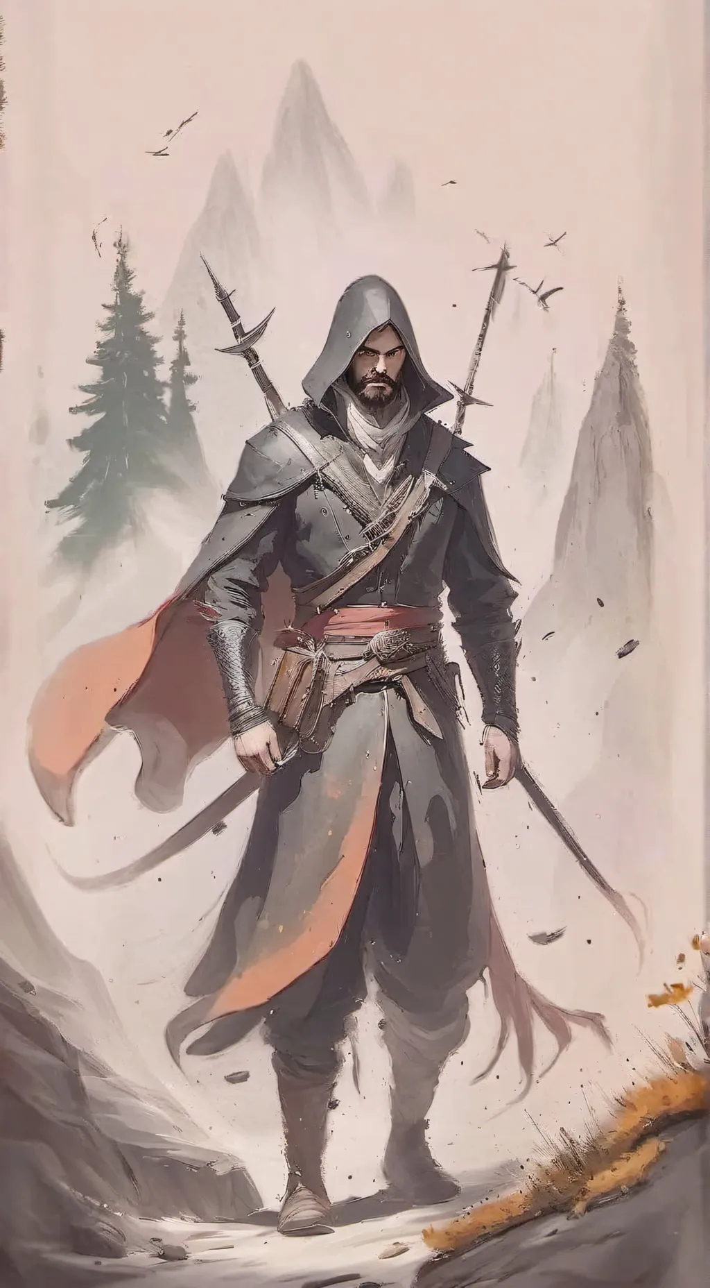 ai character: badass Mom background