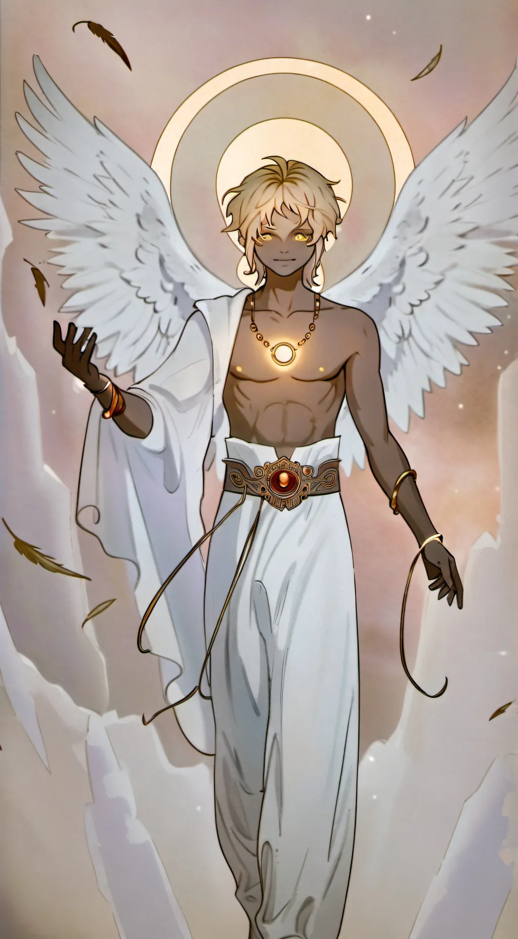 ai character: Demon x Angel background