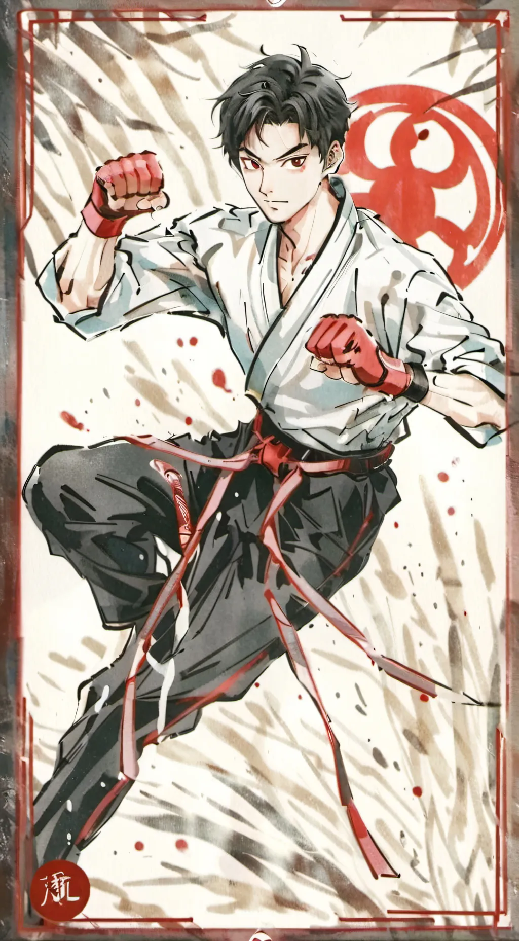 ai character: Karate Teacher  background