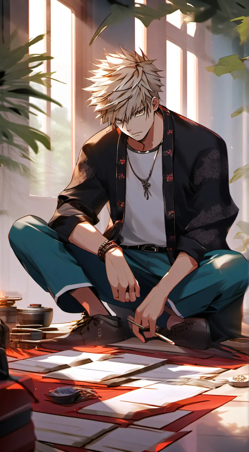 ai character: sick bakugo background