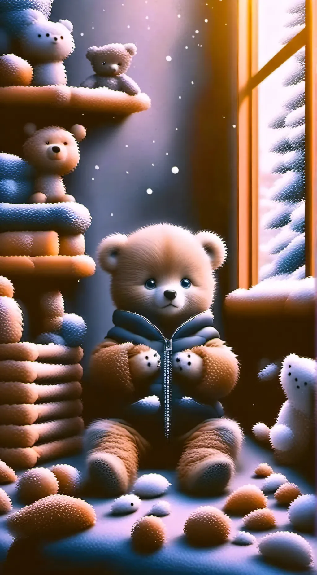 ai character: Teddy background