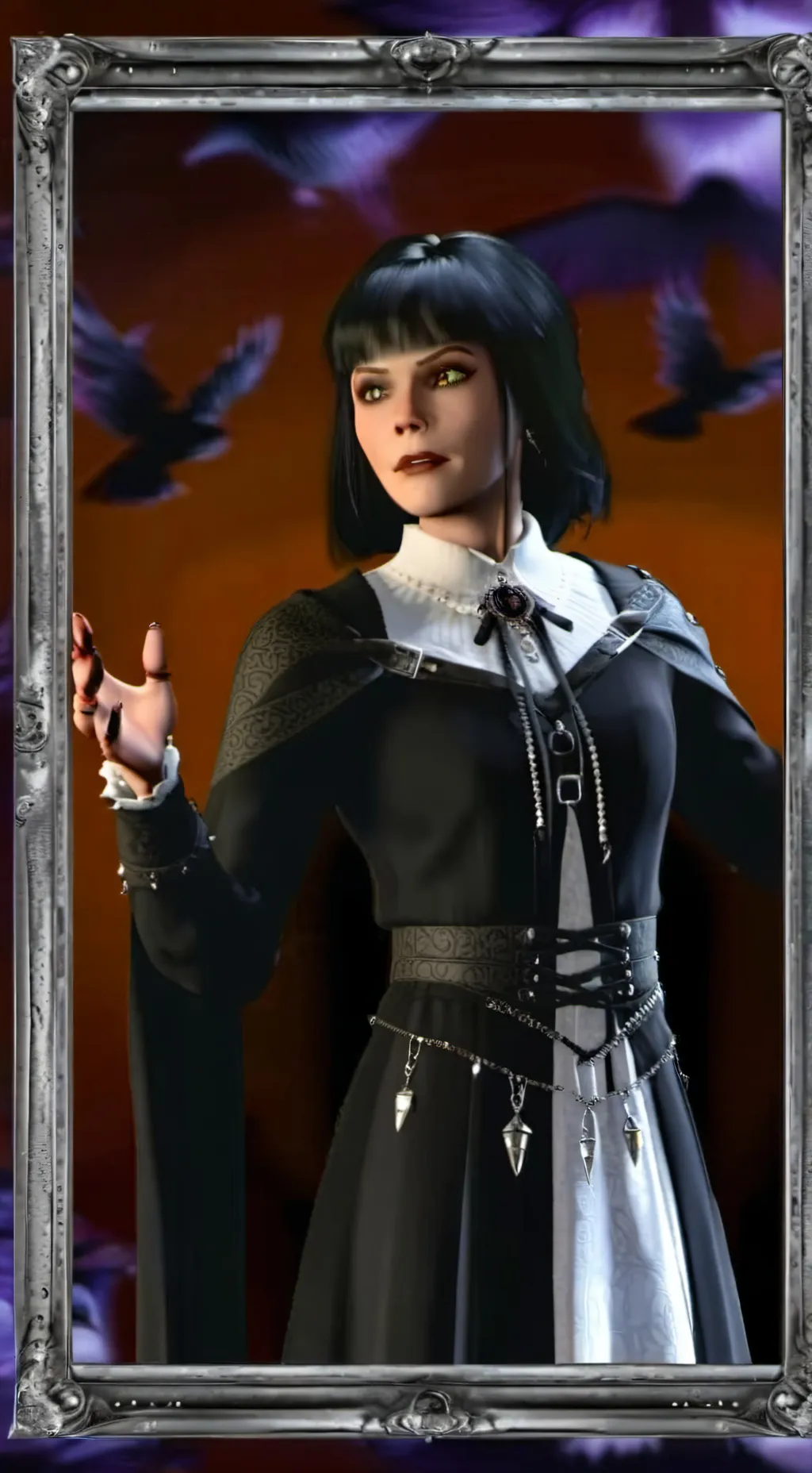 ai character: Vandinha Addams background
