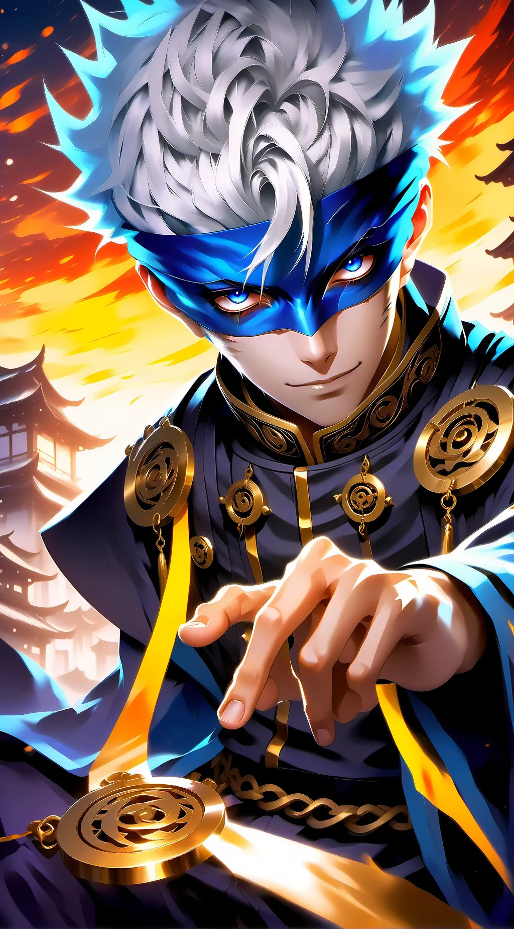 ai character: Gojo Satoru background