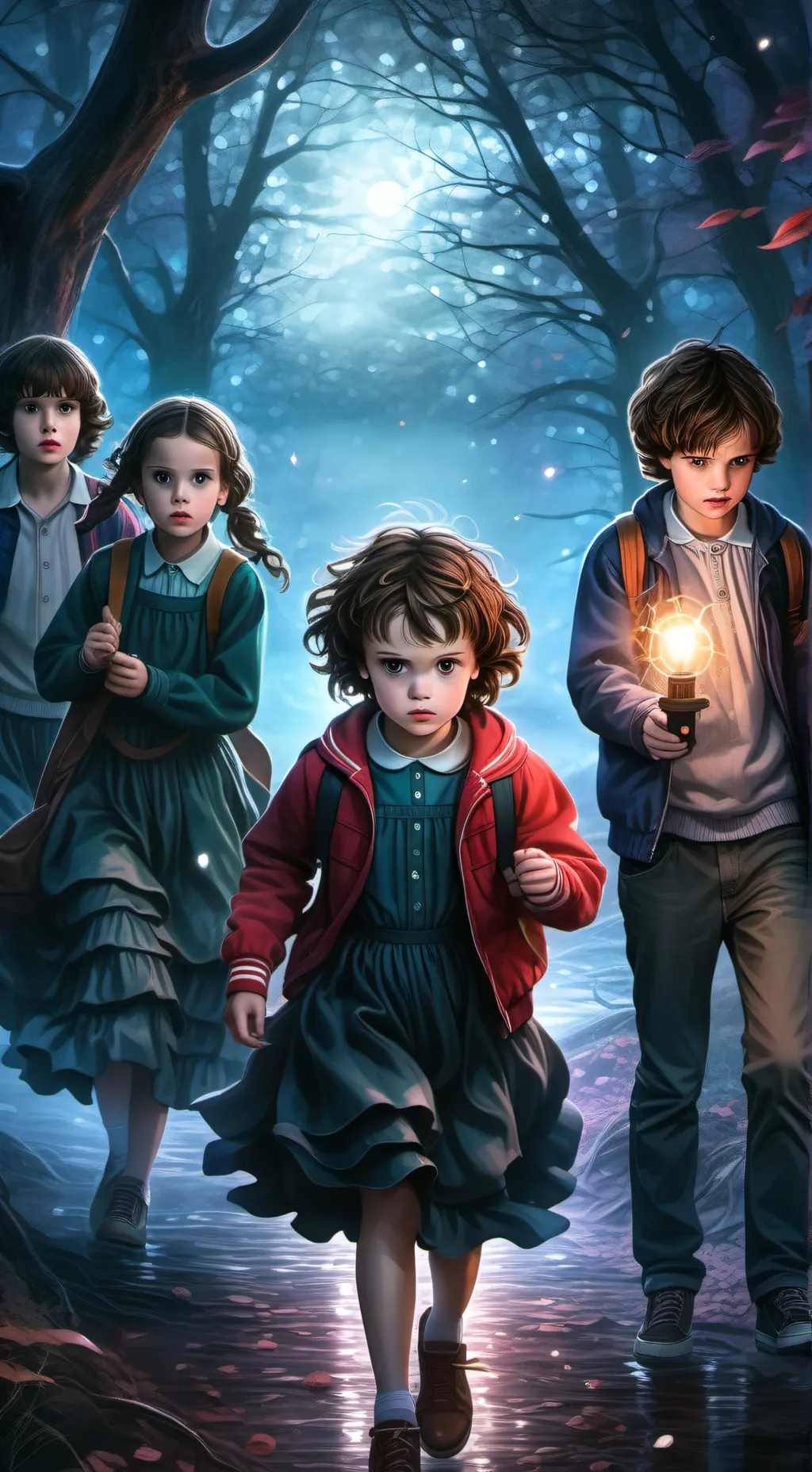 ai character: Stranger things🎈 background