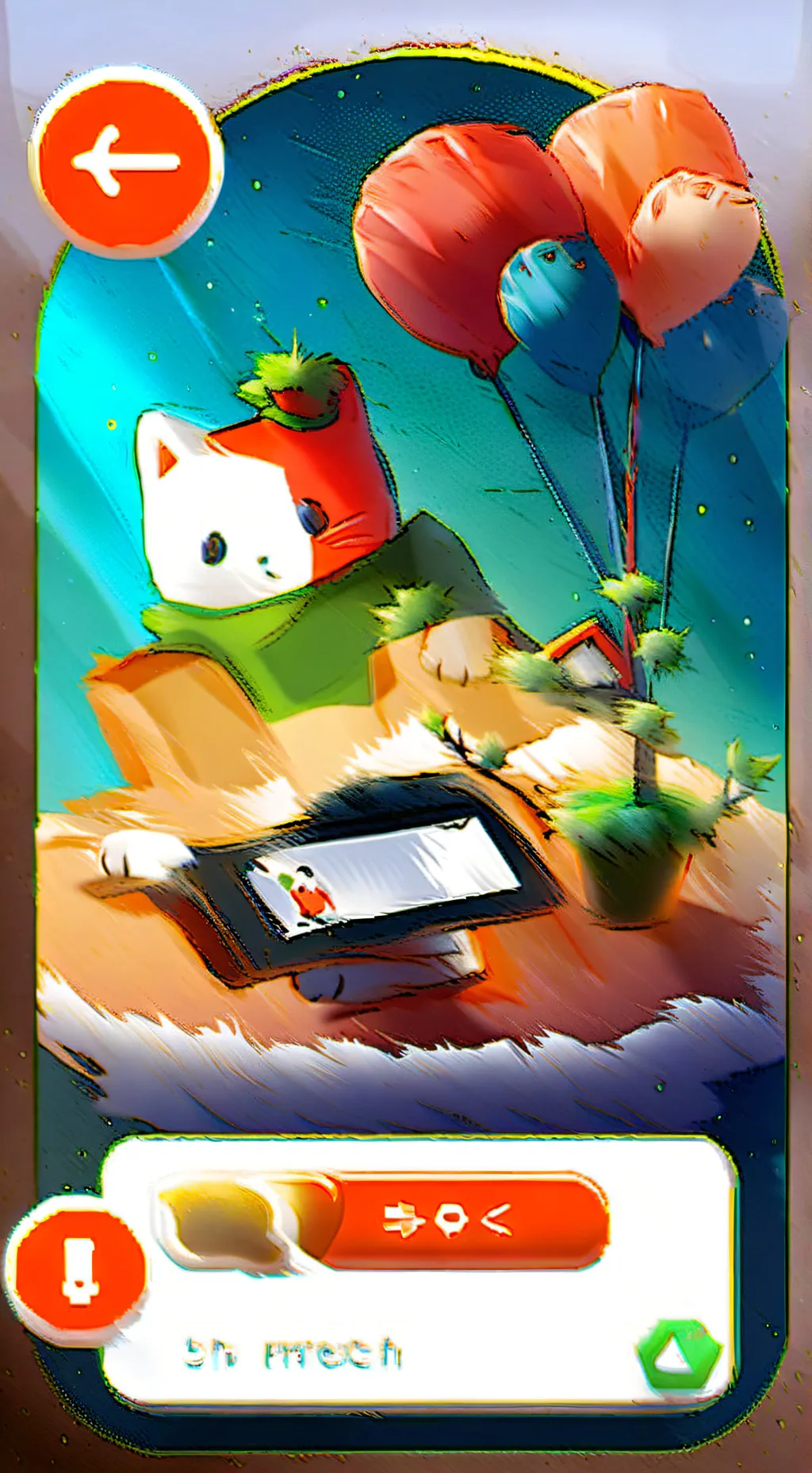 ai character: kitten teddy maker background