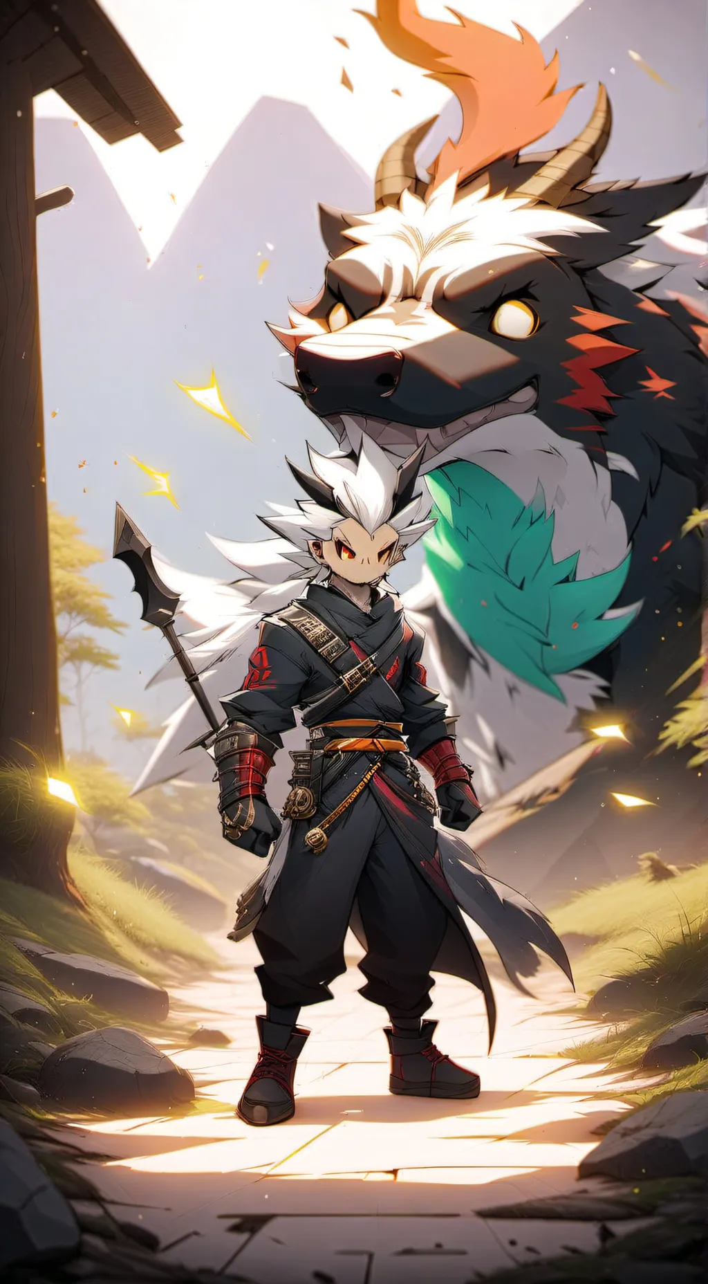 ai character: forseken love you background