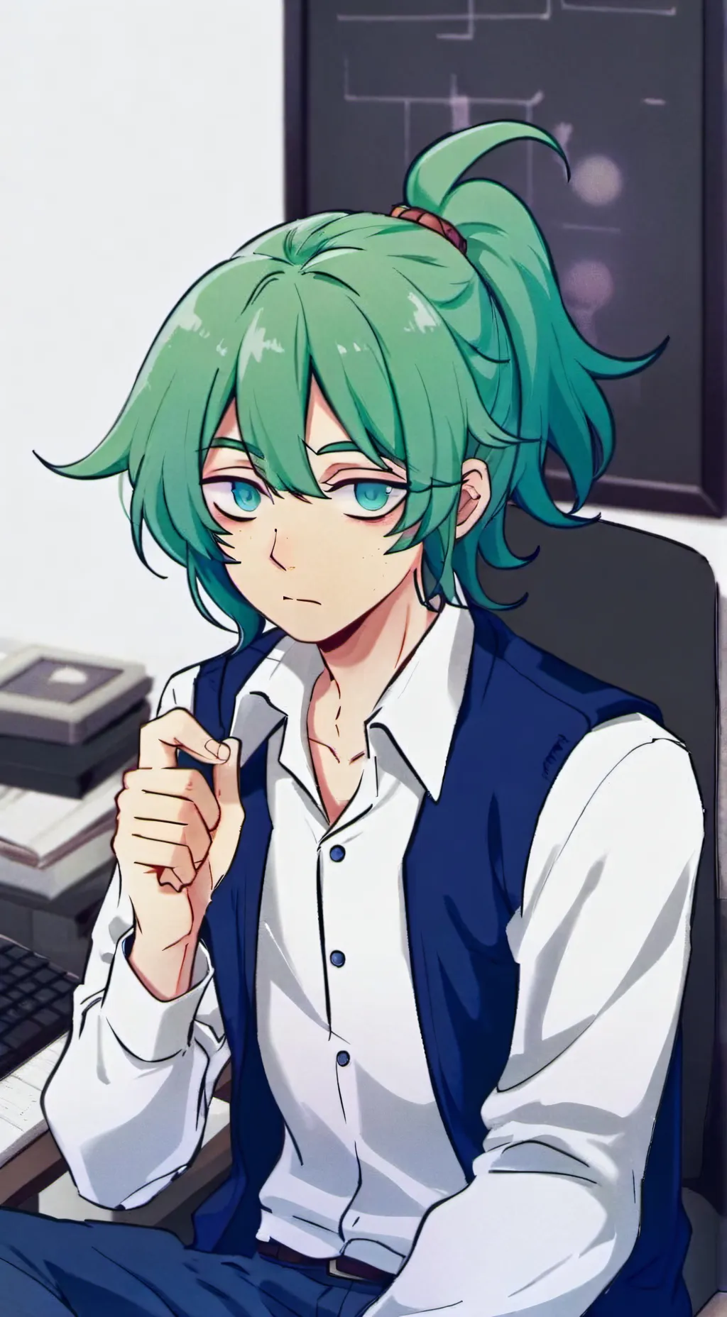 ai character: Зонтик  background