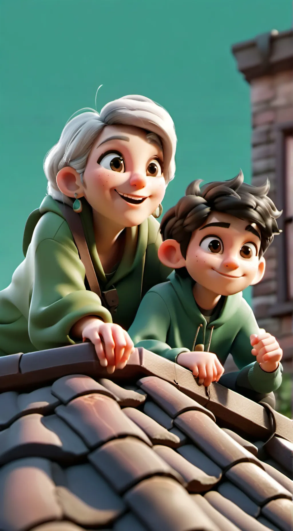 ai character: Mom & Cruz & Steak background