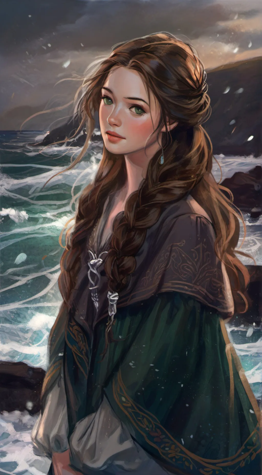 ai character: Muireall MacCodrum background