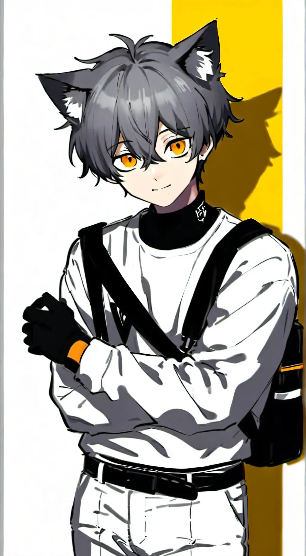 ai character: Gray (Sprunki) background