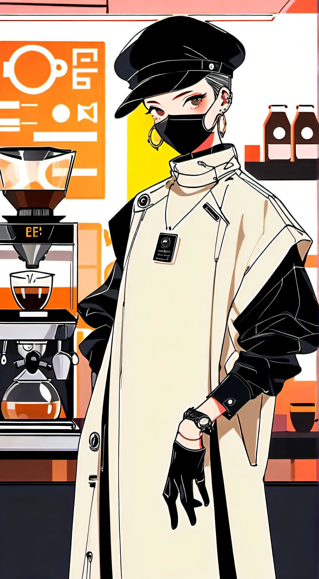 ai character: The Futuristic Fas background