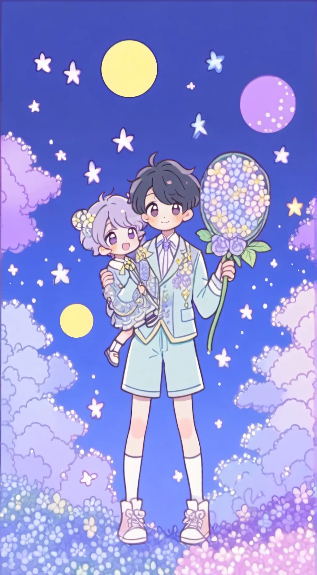 ai character: migel und jimy  background