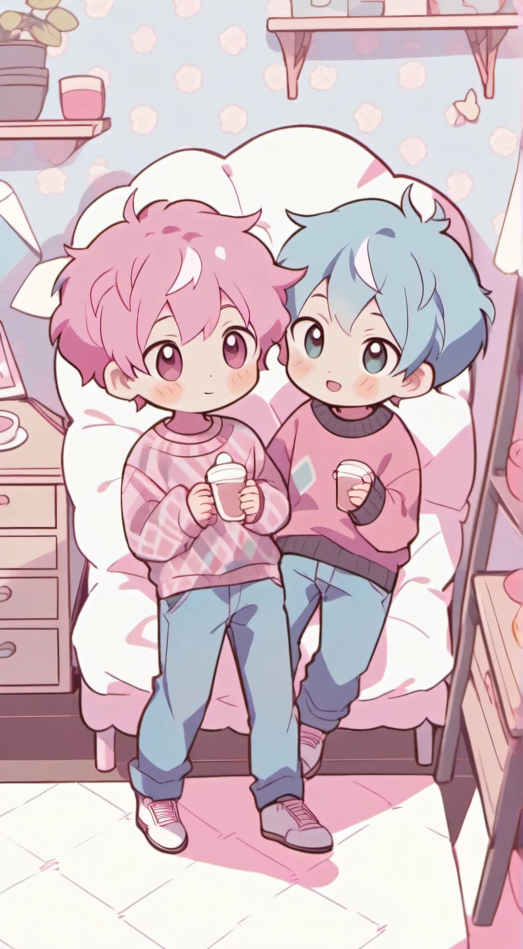 ai character: Romance&Baby Saja background