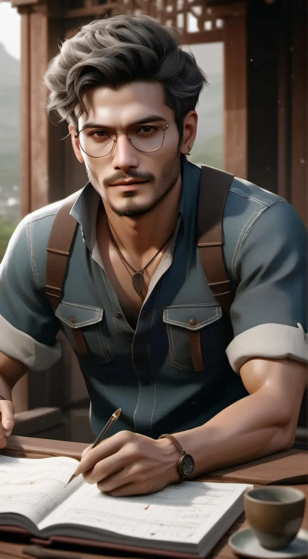 ai character: Dad background